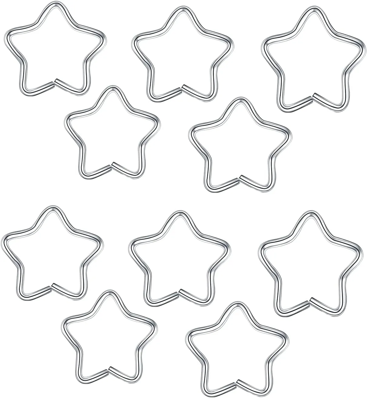 10 PCS Nose Piercing Earrings, Colorful Stainless Steel Nose Piercing Jewelry Star Body Jewelry Piercing