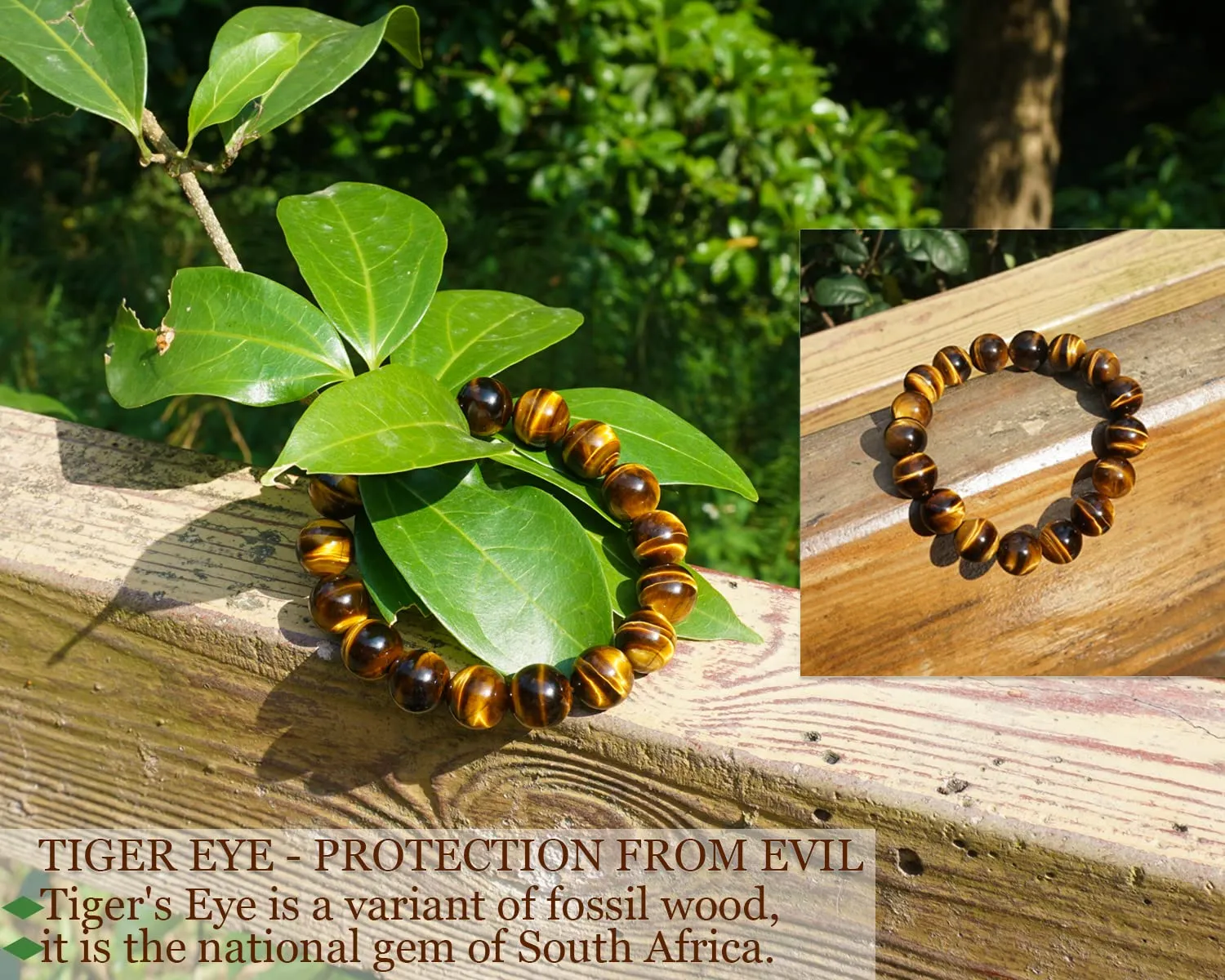 12MM Tigers Eye Mens Bracelet | Fits for About 9 inch XLarge Wrist | Natural Solar Plexus Chakra Gemstones with Golden Brown Cats Eye| Bring Luck Wealth Courage | Protection from Evil