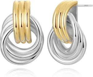 14K Gold Earring Cross Waterdrop Butterfly Heart Knot Earrings for Women Gold Silver Cross Leverback Drop Gold Silver Teardrop Hoop Dangle Earring White Gold Dangle Drop Earring