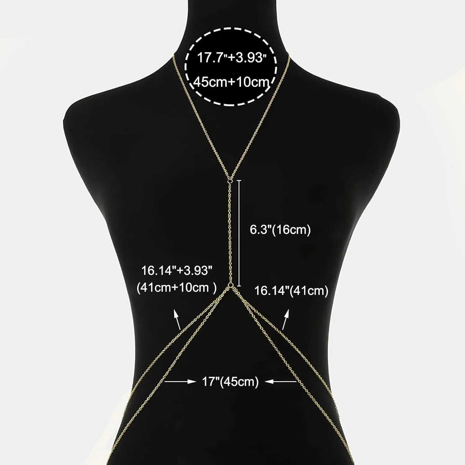 14K Gold Sexy Body Chains for Women, Layered Rhinestone Crossover Bikini Bra Body Jewelry, Summer Beach Crystal Belly Waist Chain