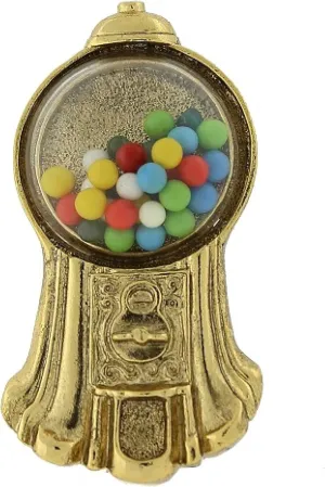 1928 Jewelry Vintage Gumball Machine Brooch, Great For Dresses, Scarves, Hats, Lapels, Blazers And Coats