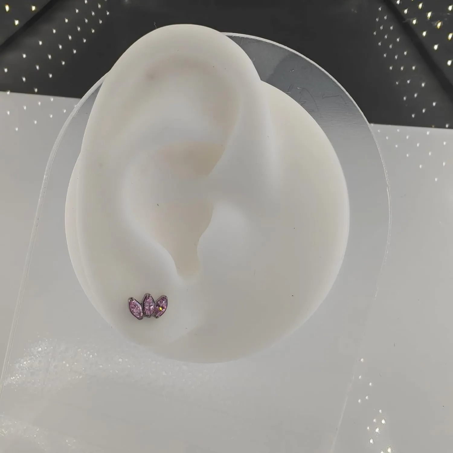 1pair G23 Titanium Hypoallergenic Earrings Studs F136 Implant Grade Titanium Jewelry for Sensitive Ears