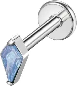 1pcs 16G G23 Titanium Threadless Labret Studs Push-in Colorful CZ Labret Cluster Tragus Helix Conch Lobe Rook Cartilage Push Back Sleeper Piercing Jewelry Earring Stud
