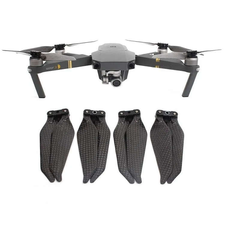2 Pairs of Noise-reducing Folding Propellers for Dji Mavic Pro Platinum and Full Carbon Fiber