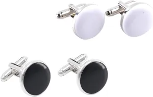 2sets Fashion Men's Cufflinks Alloy Sleeve Buttons Decorative Buttons for French Cuff Shirt 2pairs*2