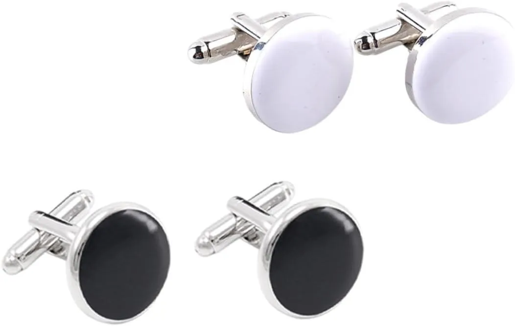 2sets Fashion Men's Cufflinks Alloy Sleeve Buttons Decorative Buttons for French Cuff Shirt 2pairs*2