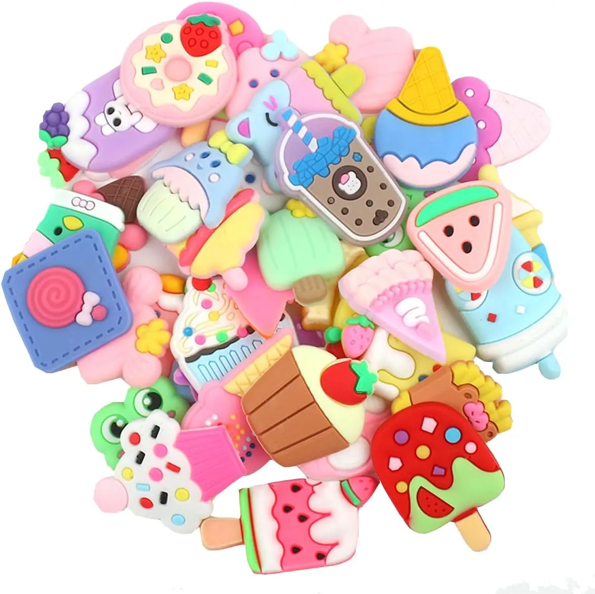 36 PCS Shoe Charms for Girl, Cute Shoe Decoration Charms, Charms for Shoes Bracelet Wristband for Party Birthday Gift