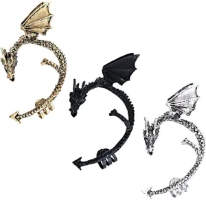 3pcs Gothic Punk Ear Cuff Earrings No Piercing Design Vintage Style Ear Wraps for Women for Parties Weddings and Holiday Celebrations