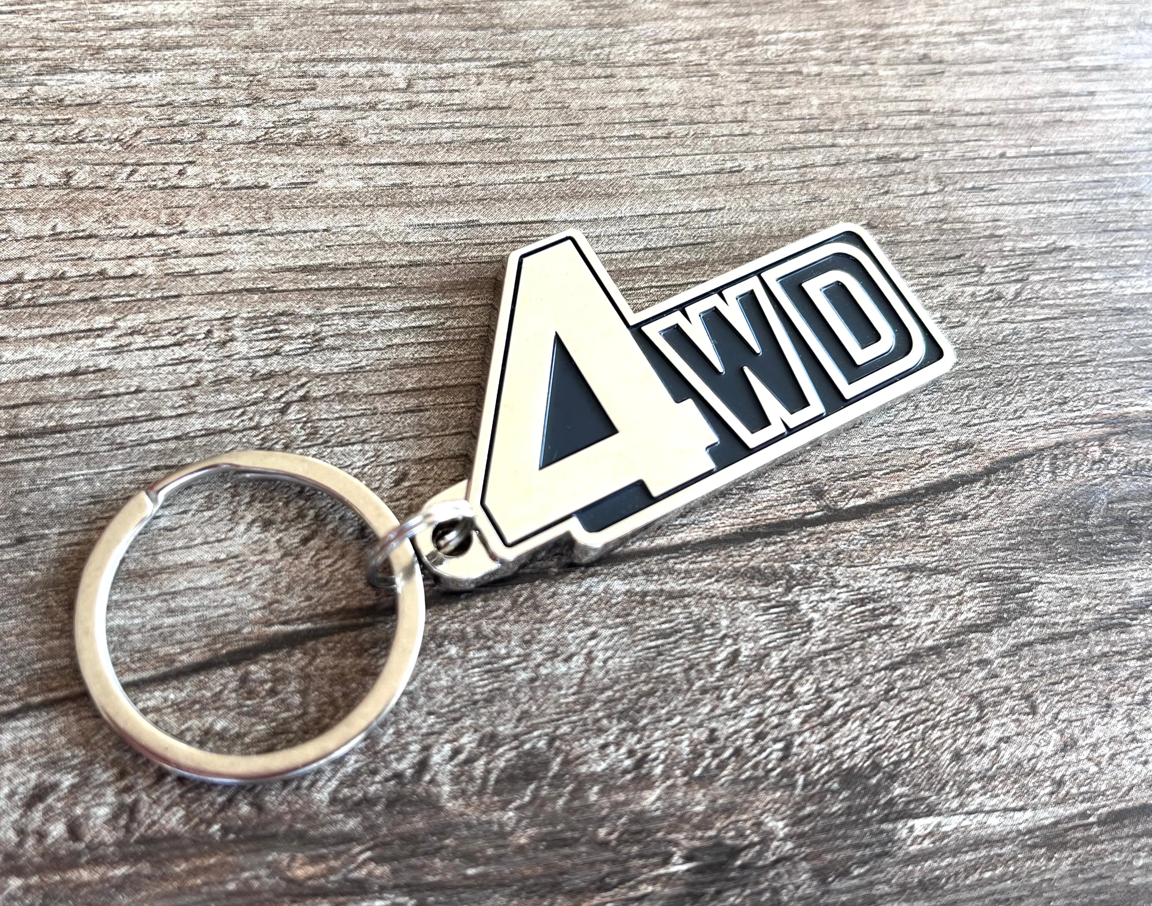 4WD FJ60 60 Series Land Cruiser Metal Silver Key Chain - Reefmonkey