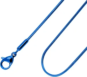 555Jewelry 1.2mm Stainless Steel Snake Chain Necklace for Men & Women, 16-28 Inch