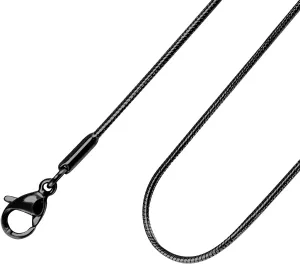 555Jewelry 1.2mm Stainless Steel Snake Chain Necklace for Men & Women, 16-28 Inch