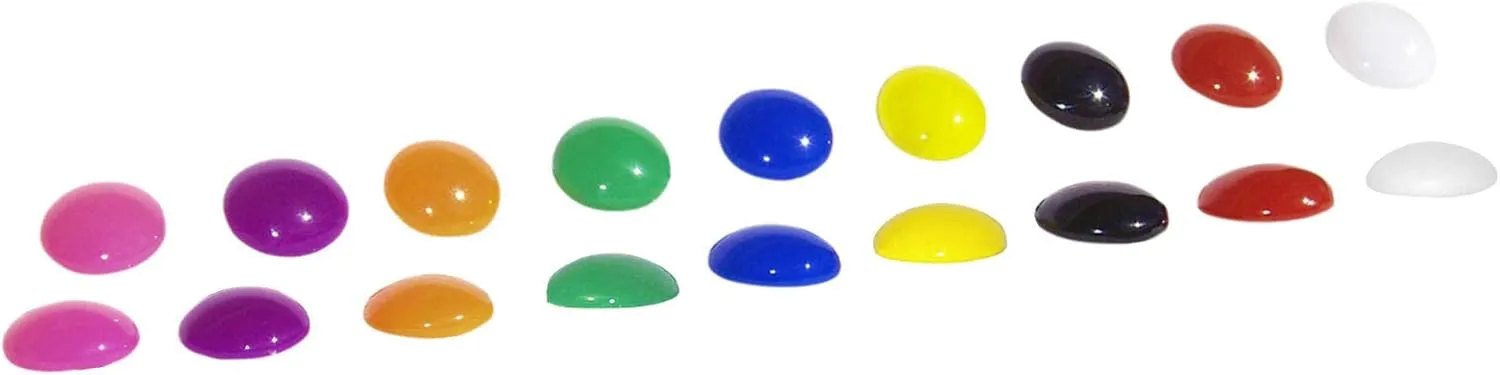 9 Pairs Multi Colors Round Button Acrylic Nylon Plastic Post Earrings Medical Hypoallergenic No Metal Studs Sensitive Ears Women