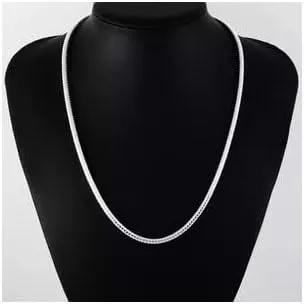 925 Sterling Silver Snake Chain Necklace - 2MM, 3MM, 4MM, 5MM Round Solid Silver Chains - Flexible, Men and Women's Jewelry - Made In Italy