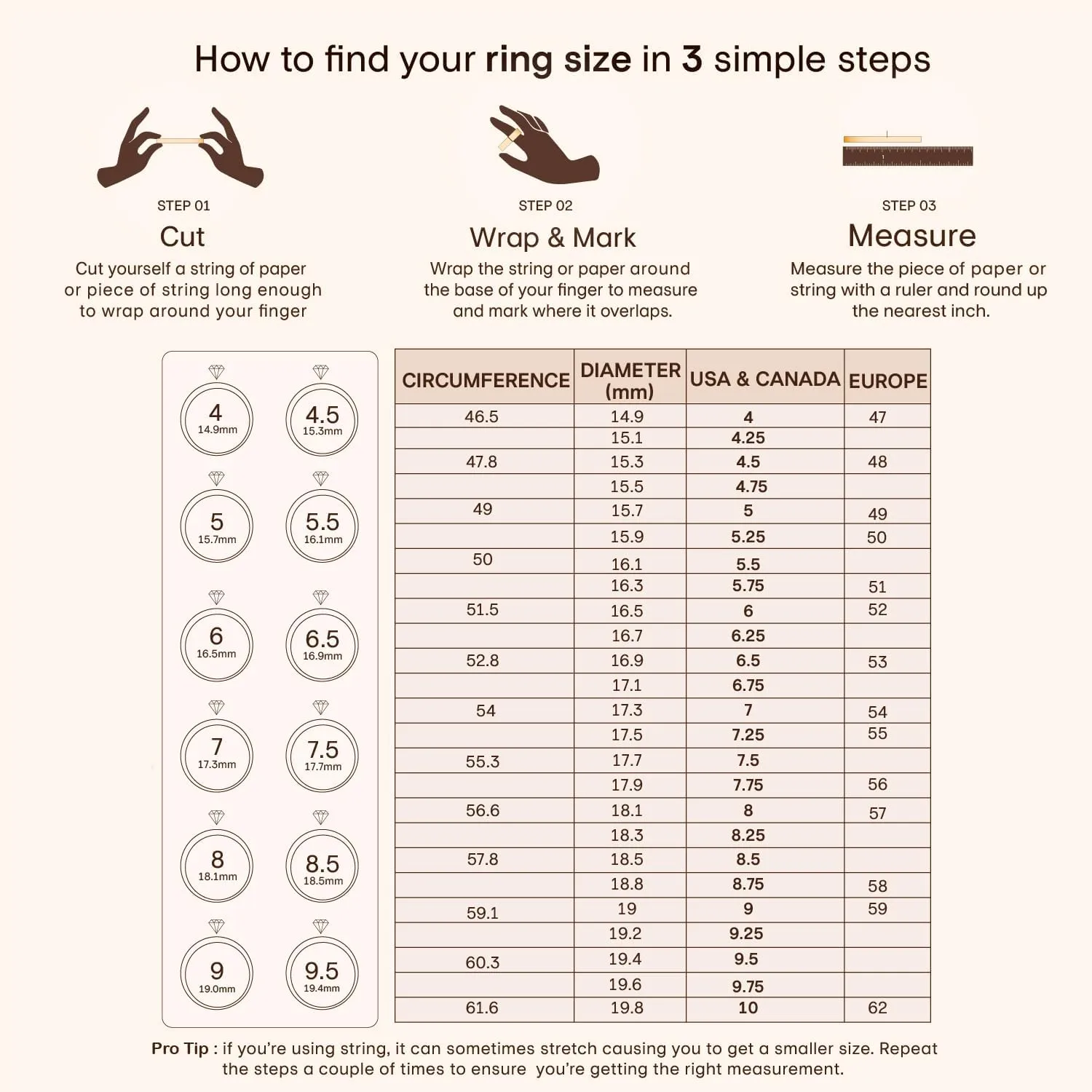 AFFY 1.3MM Wedding Stackable Band, 1/6 Carat Round Moissanite or Lab Grown Diamond Half Eternity Minimalist Wedding Band Engagement Ring for Women in 14K Gold Over Sterling Silver (0.15 Ctw)