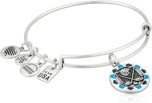 Alex and Ani Ice Hockey Charm Bangle - Rafaelian Silver Finish