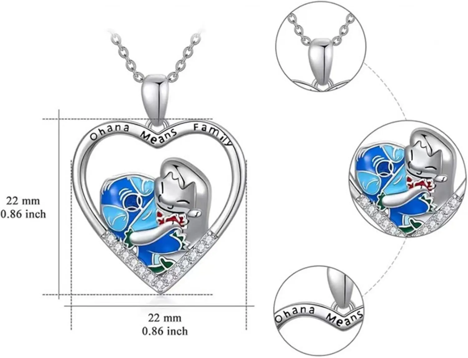 Anime Cute cartoon Family Necklace for Family Friend Gift