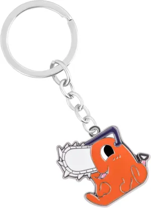 Anime Keychain with Gift Box, Anime Merch with Denji, Makima, Power, Aki & Chainsaw Man Charms