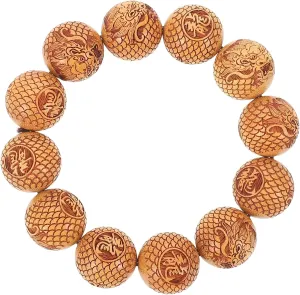 Beaded Bracelet Buddhist Prayer Beads Wooden Decorative Wrist Chain for Women