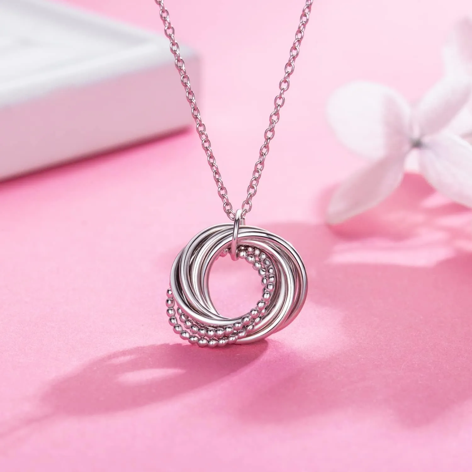 Birthday Gifts for Women, 30th 40th 50th 60th 70th 80th 90th Birthday Gifts for Women 925 Sterling Silver 3 4 5 6 7 8 9 Decades Birthday Gifts for Her Jewelry for Women