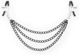 Body Clamps with Chain Necklace Adjustable Pressure Body Chains Necklace Stainless Steel Body Clips Non Piercing Faux Body Jewelry