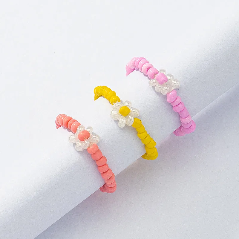 Bohemian Blossom Cross-Border Hand Ring Set
