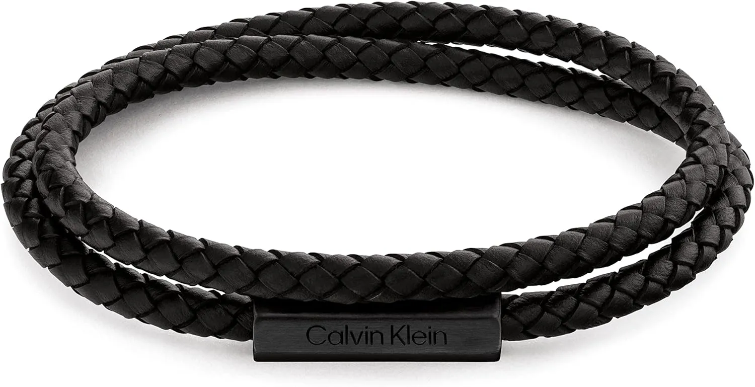 Calvin Klein Jewelry Men's Leather Bracelet