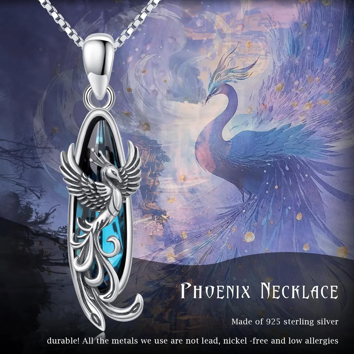Cat/Jellyfish/Turtle/Seahorse Necklace 925 Sterling Silver Cute Animal Pendant Necklace Ocean Jewelry Birthday Gifts for Women Mom Girlfriend