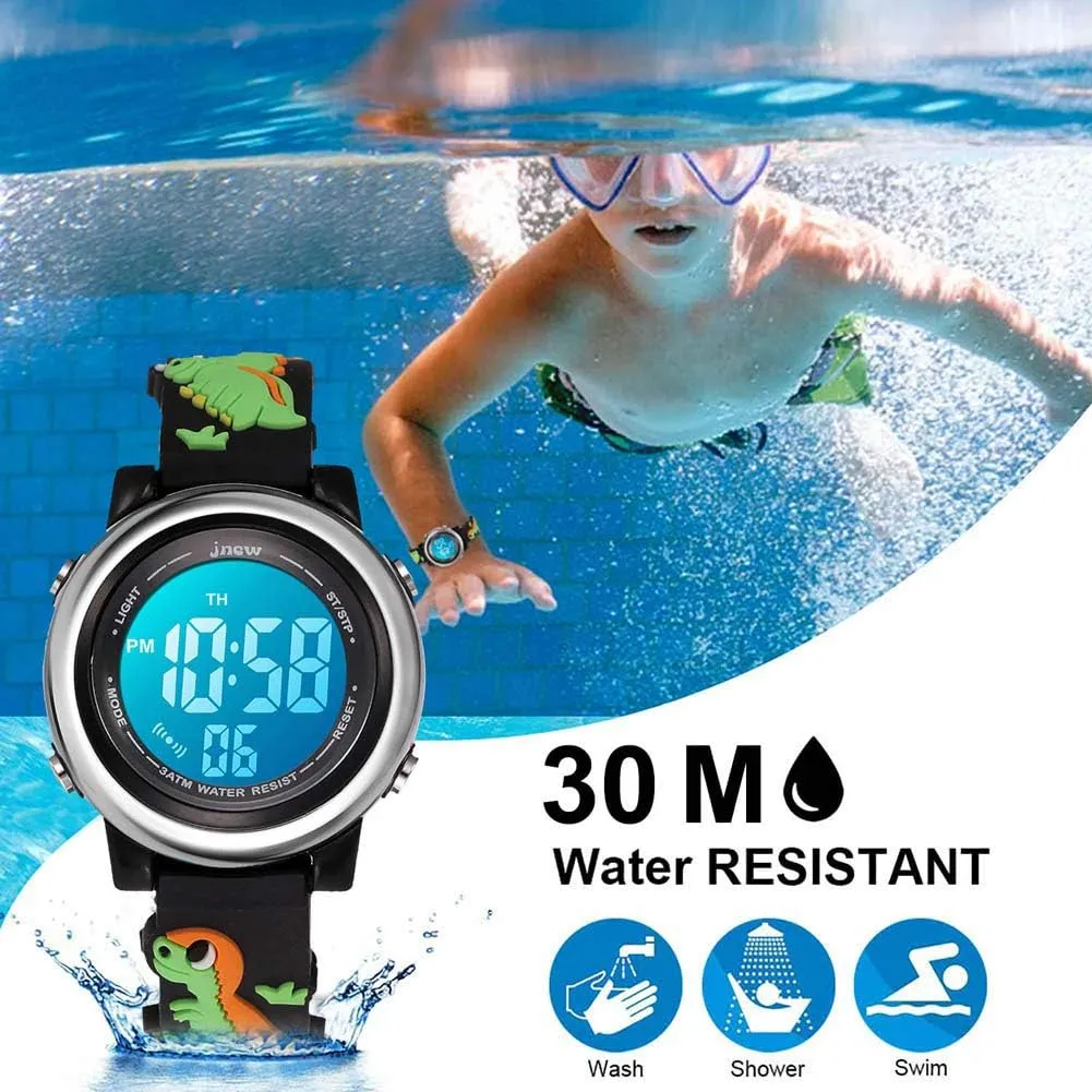 cofuo Kids Digital Sport Waterproof Watch for Girls Boys, Kid Sports Outdoor LED Electrical Watches with Luminous Alarm Stopwatch Child Wristwatch