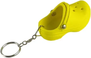 COLORFUL BLING 1-4PCS Cute Shoes Style Keychain Mini Rubber Slipper Keyring Funny Gift
