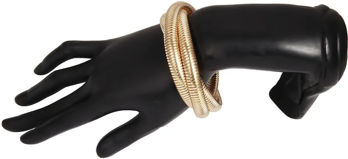 COLORFUL BLING 2 pcs Simple Arm Band Elastic Bracelet Bangle Anti Slip Shirt Sleeve Holders Dress Accessory