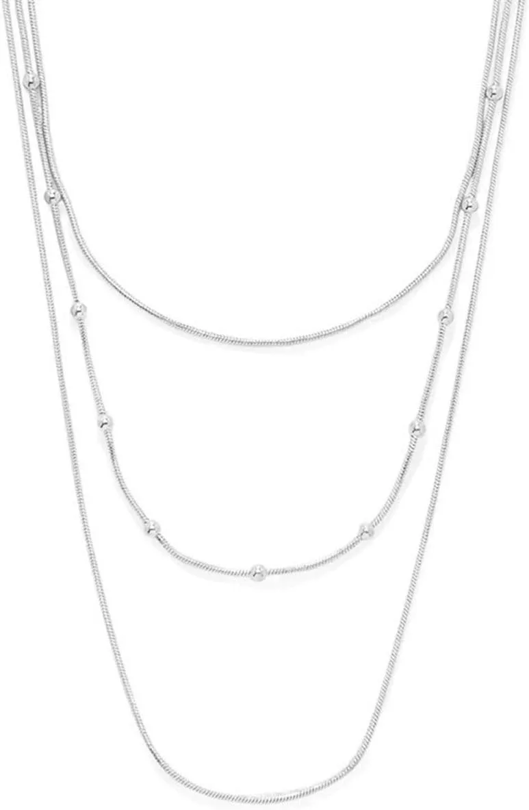 COLORFUL BLING Multilayer Choker Long Chain Tassel Pendant Necklace for Women Beads Necklace Long Bar Charm Chain Jewelry