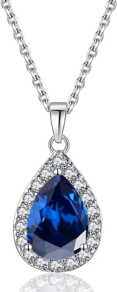 COLORFUL BLING Rose Gold Teardrop Infinity Pendant Necklace Dangle Earring Bridal Pearl Jewelry Sets