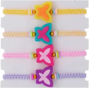 Colorful Butterfly Bracelet Bohemian Cute Summer Beach Bracelet Adjustable Handwoven Friendship Jewelry for Women