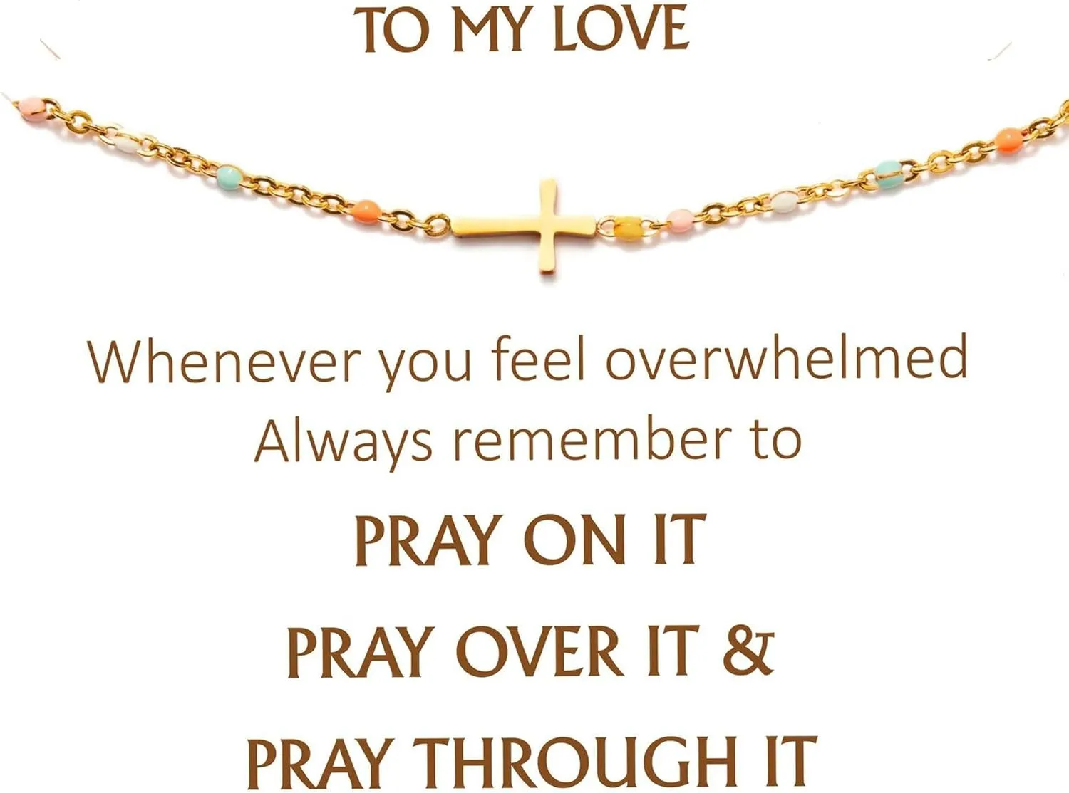 Cross Bracelet Christian Gifts for Women Teen Girls Religious Inspirational Faith bless Easter Confirmation Baptism Gifts Friend Birthday Mom Catholic First Communion Gifts for Girls Jewelry