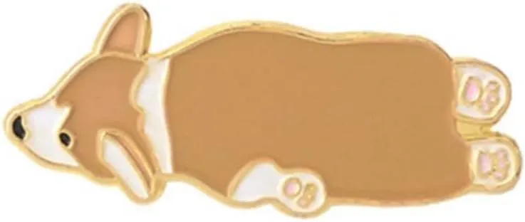 Cute Cartoon Alpaca Sloth Brooch Pin Enamel Lapel Pins for Women Men Children Random Style