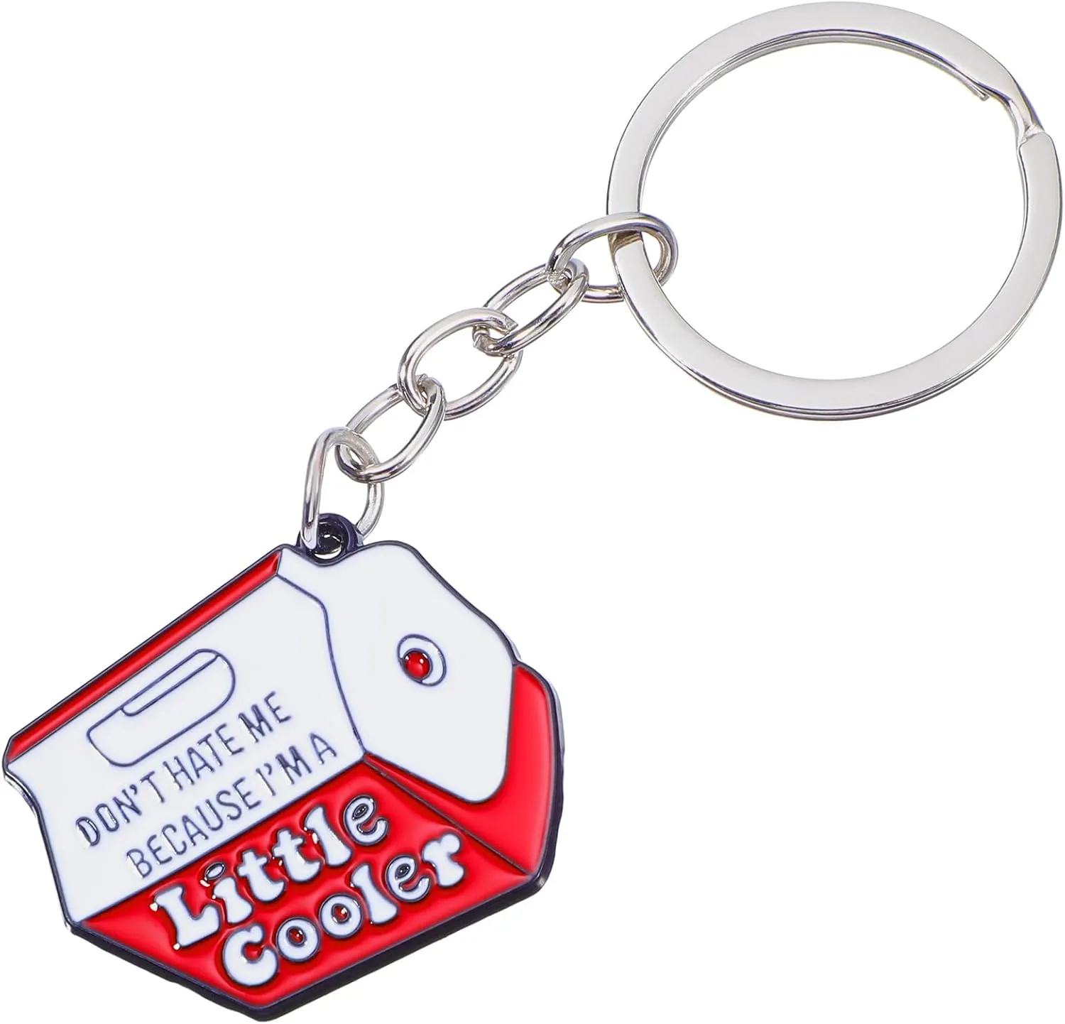 Cute Keys Chains Women Keyring Accessories Funny Keychain For Car Keys White Elephant Gifts Sturdy Keychain Charms Cool Metal Keys Rings Personality Enamel Car Keys Rings For Bag Accessories