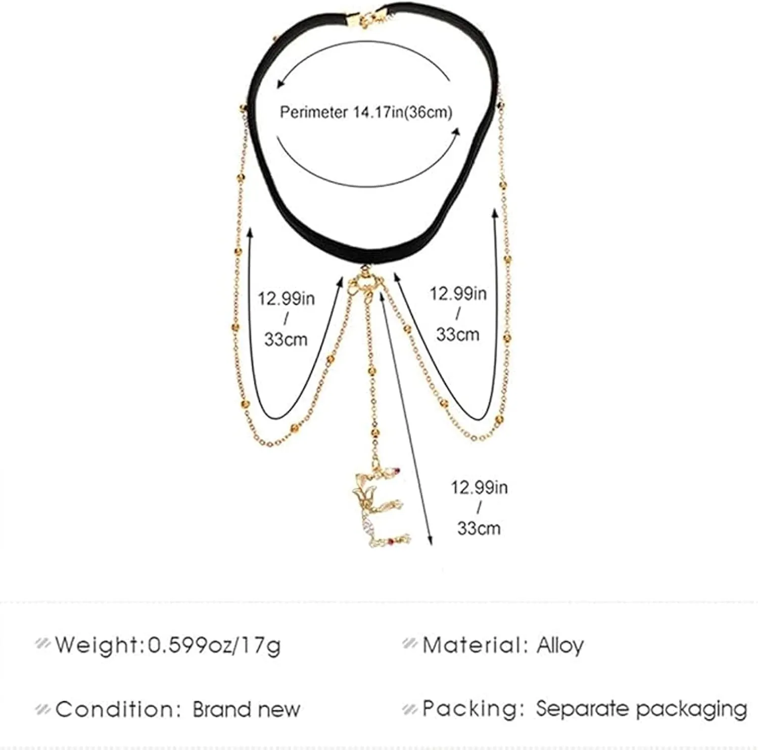 Diamond Initial Leg Chain, Body Jewelry Elastic Leg Chain Sexy Elastic Zircon Butterfly Initial Letter Thigh Chain, Elegant Elastic Thigh Jewelry for Women