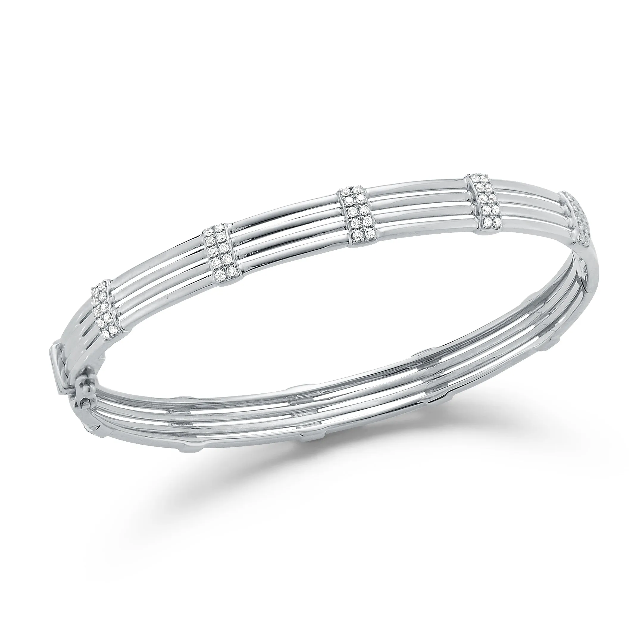 Diamond Multilayer Bangle Bracelet