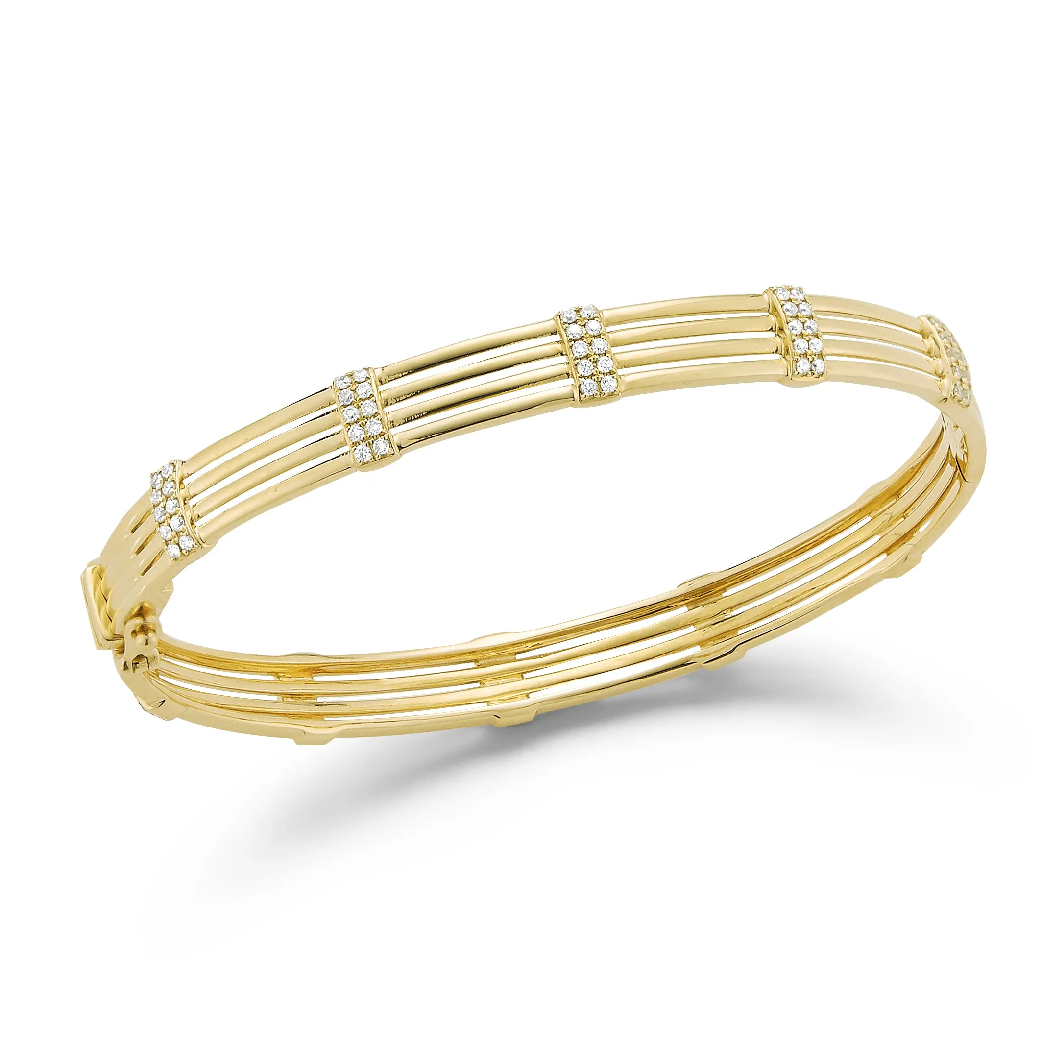 Diamond Multilayer Bangle Bracelet