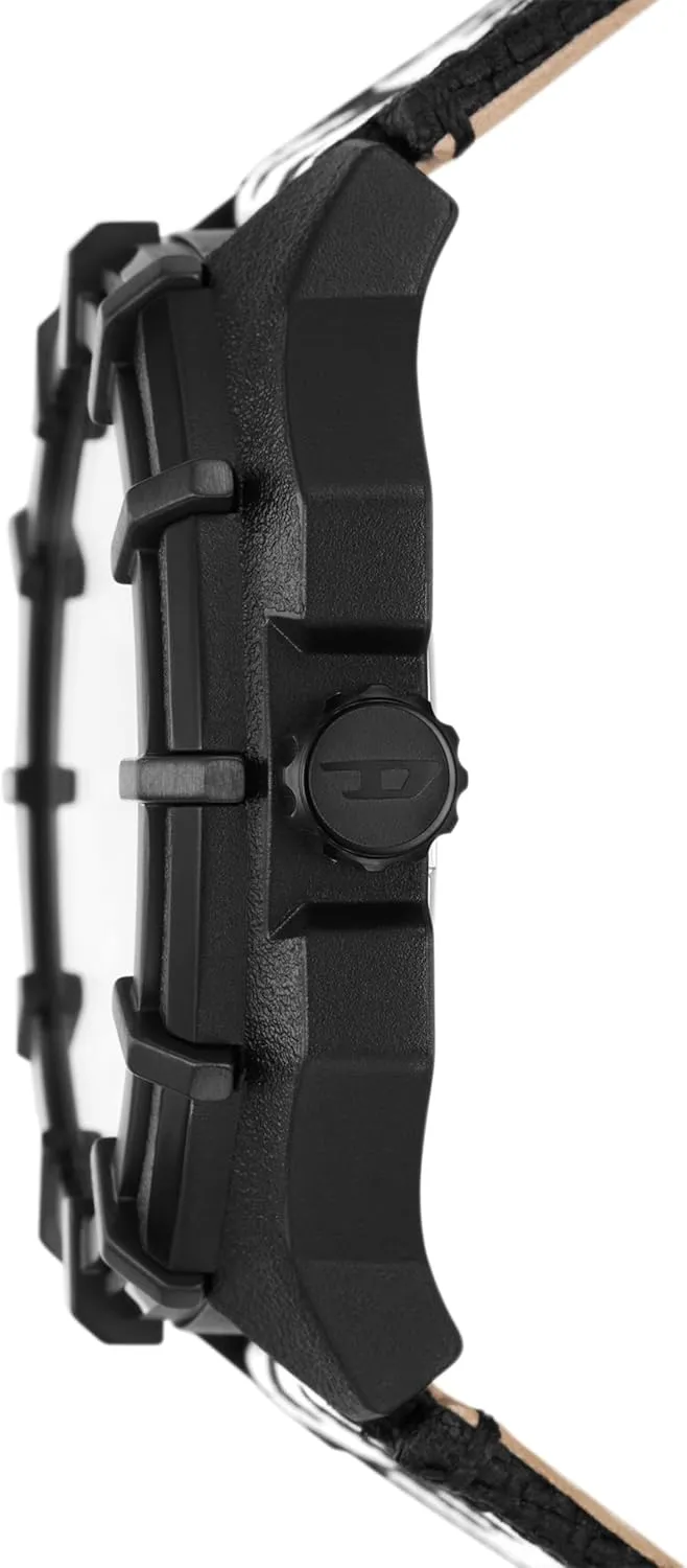 Diesel Framed Men's Sports Watch with Lightweight Nylon Case and Silicone Band