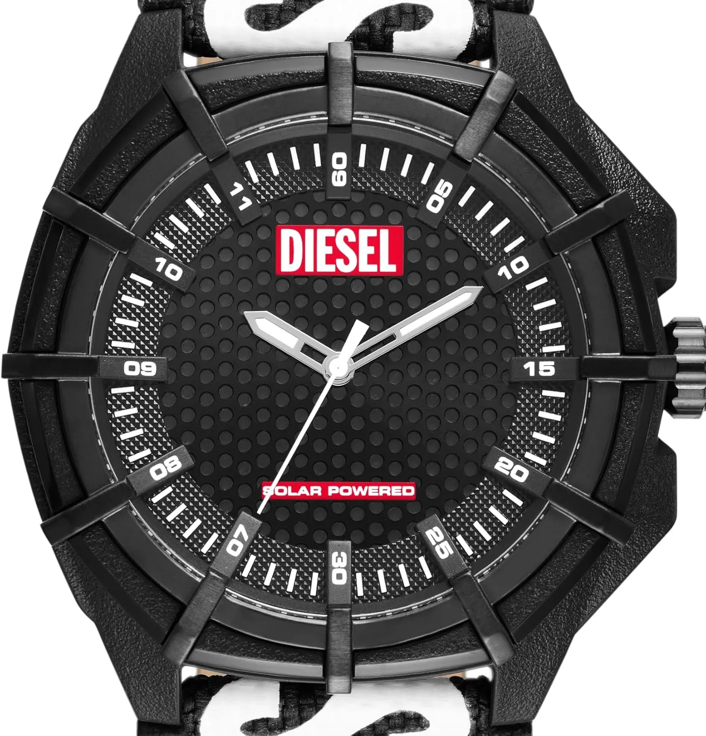 Diesel Framed Men's Sports Watch with Lightweight Nylon Case and Silicone Band