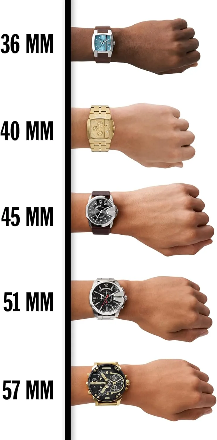 Diesel Men's Griffed Stainless Steel Chronograph Quartz Watch