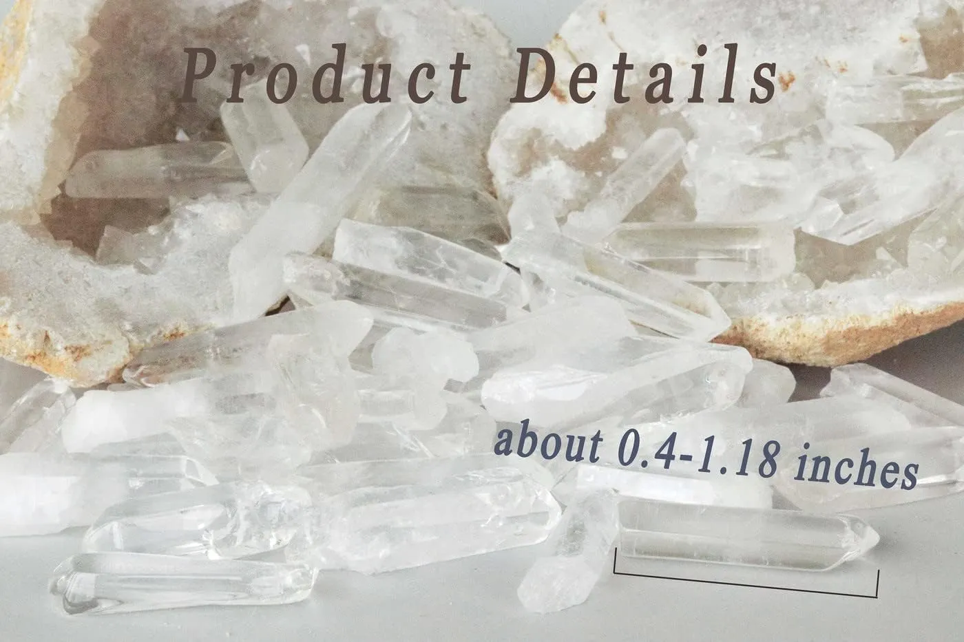 DUQGUHO Clear Quartz Crystals Points Bulk Healing Crystal Stones Irregular Shape Raw Quartz Points Crystal Wand for Jewelry Making Polishing Cabbing Reiki Energy Balance 0.4-1.18" 0.22 lb