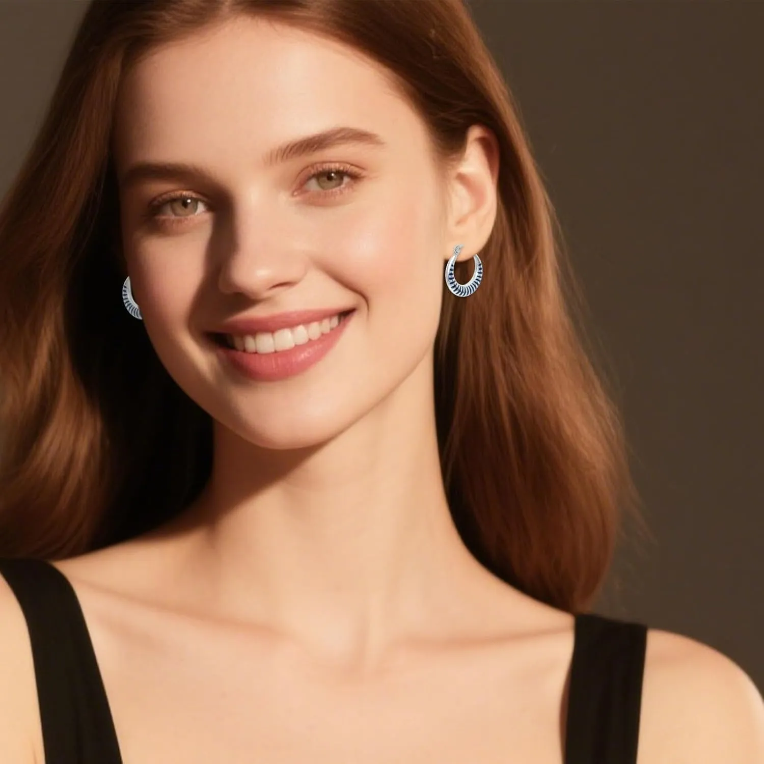 Enamel Hoop Earrings for Women Colorful Enamel Chunky Hoop Earrings 18K Gold Plated Stainless Steel Enamel Earrings Jewelry Gift for Girlfriend Wife