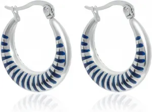 Enamel Hoop Earrings for Women Colorful Enamel Chunky Hoop Earrings 18K Gold Plated Stainless Steel Enamel Earrings Jewelry Gift for Girlfriend Wife