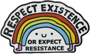 Enamel Pin - Rainbow Flag Badge LGBTQ  Pride Lapel Pin for Backpacks, Hats, Apparel & Shoe, Novelty Gift