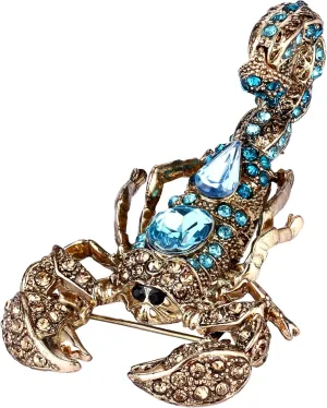 EVER FAITH Austrian Crystal Vintage Style Scorpion Animal Brooch