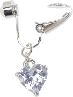 Fake Belly Ring Clip Navel Ring for Women Non Piercing Zircon Belly Button Jewelry Elegant Design for Parties and Everyday Wear
