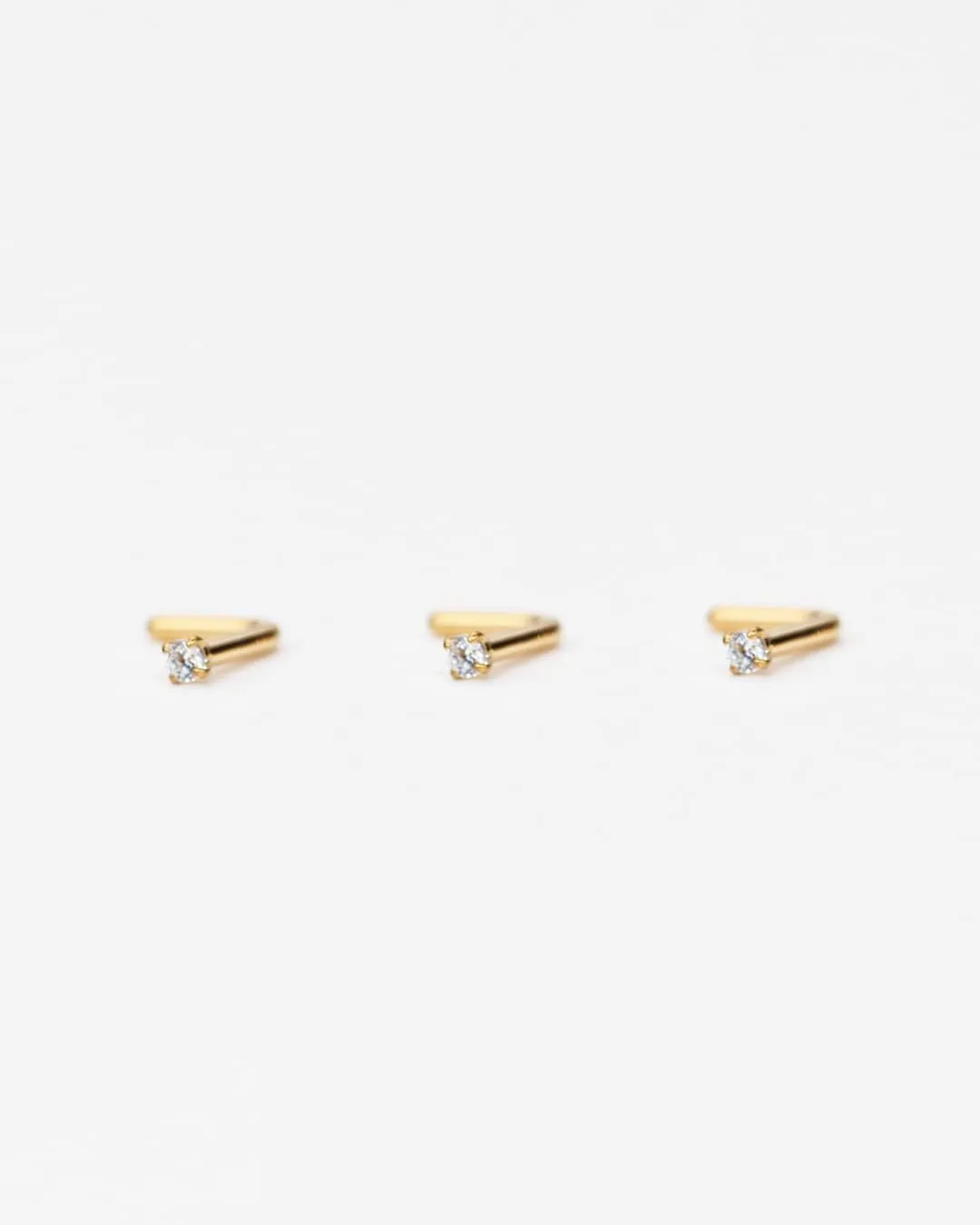 FANSING 3 Pieces CZ Nose Studs L Shape Nose Rings Studs for Women Surgical Steel Nostril Piercing Jewelry