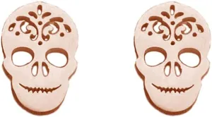 Fashion Skull Halloween Cartilage Tiny Stud Earring for Women Men Stainless Steel Gothic Skeleton Studs Earring Cool Jewelry Gifts Holiday